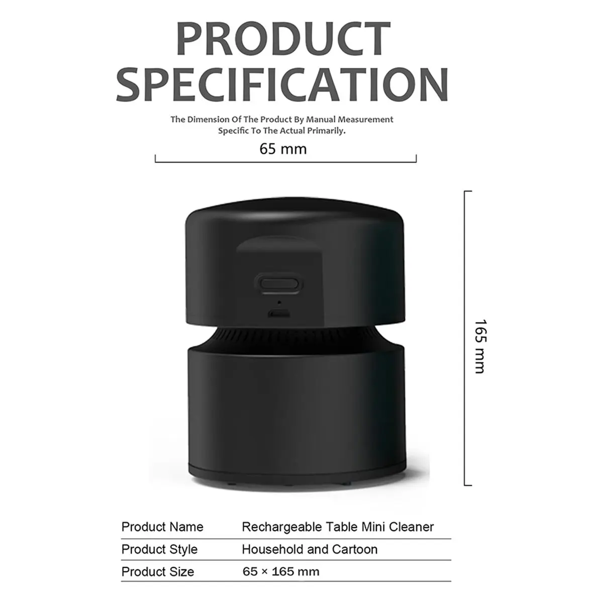 DT85 HOT Portable Vacuum Cleaner, Household Wireless Handheld Desktop Vacuum Cleaner, Car Electric High Suction Power