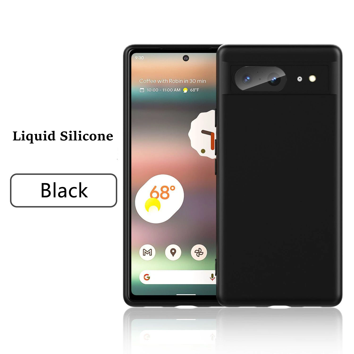 For Google Pixel 8 Liquid Silicone Case Cover Google Pixel 8 Pro Shell Fundas Coque Soft TPU Back Bumper Pixel 8