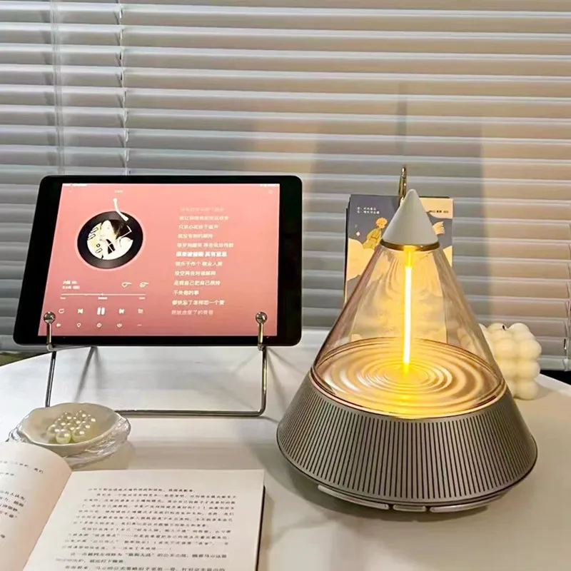 

Беспроводная Bluetooth-колонка с объемным 3D-звуком, Hi-Fi стерео сабвуфер, креативный прикроватный ночник с ароматерапией для спальни