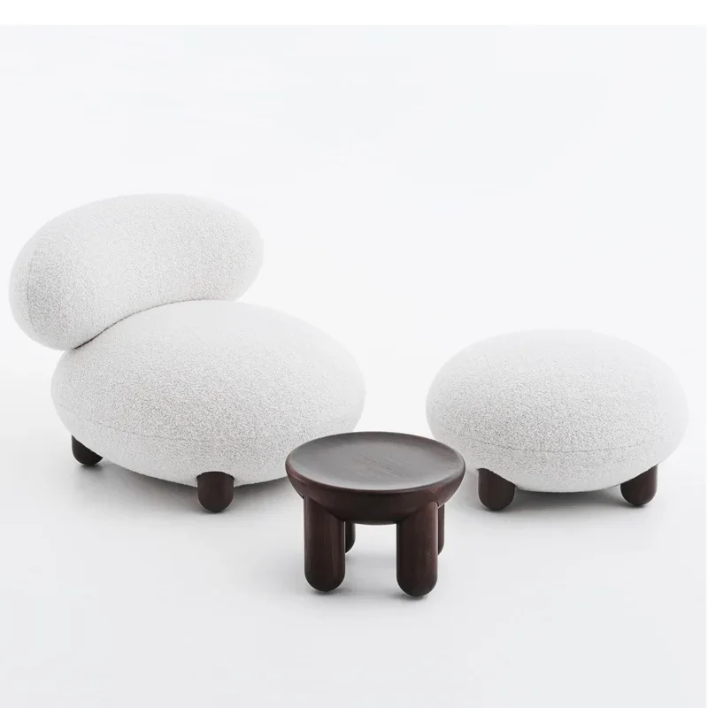 

Internet celebrity single sofa chair, cream wind, living room, bedroom, balcony leisure chair