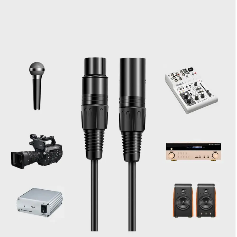 

Canon Plug 3 Pin Signal Cable Male To Female Multifunction XLR Connector Cable 0.5m Dual Shielded Male To Female Balanced Line