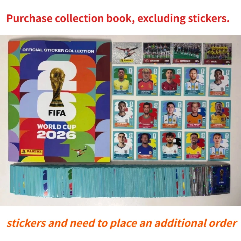 Authentic 2026 Panini FIFA World Cup Album Limited Official Sticker Collection Football Souvenir Gift Toys