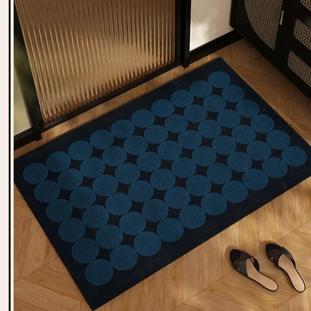 VIKAMA Diatomite Bathroom Rug Is Easy To Clean. It Is a Retro Bathroom Floor Absorbent Mat, a Door Stopper And a Home Decoration