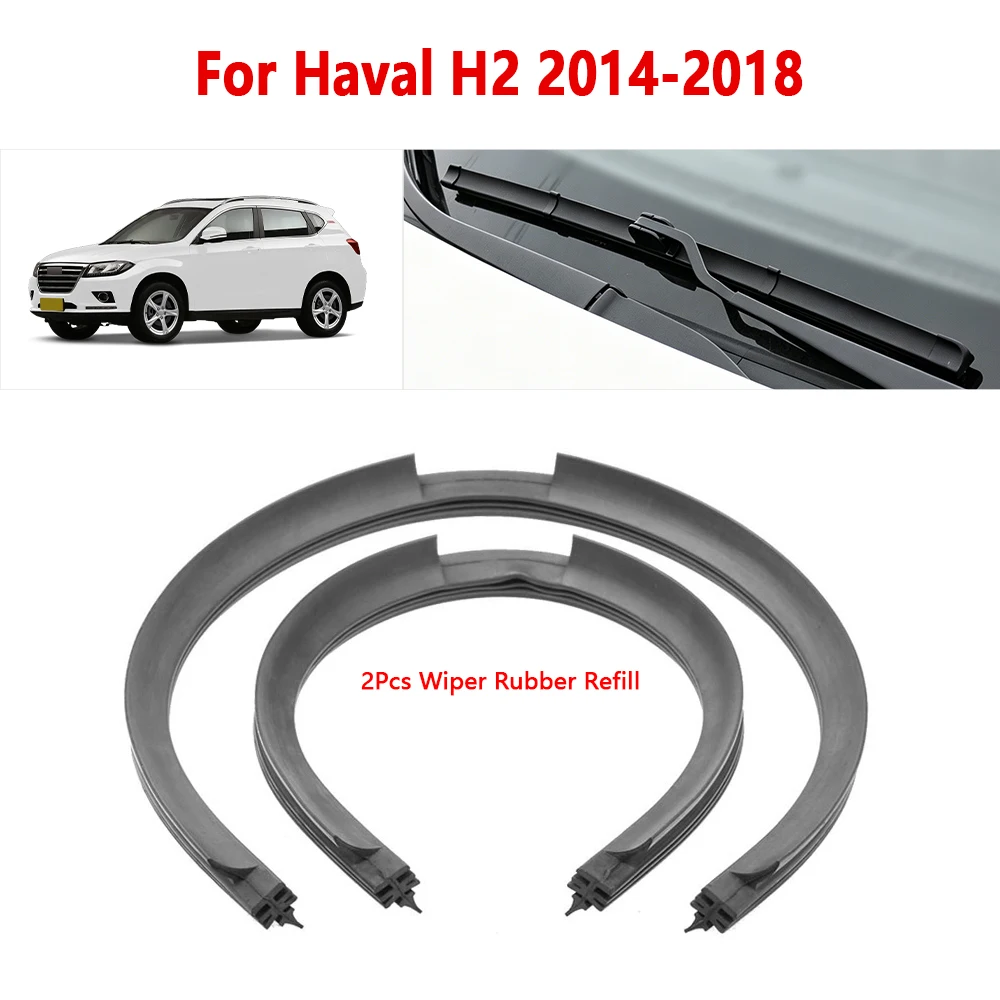 

Wiper Refill Rubber Strip 16" 24" for Haval H2 2014 To 2018 Car Wiper Replacement Rubber 1Pair