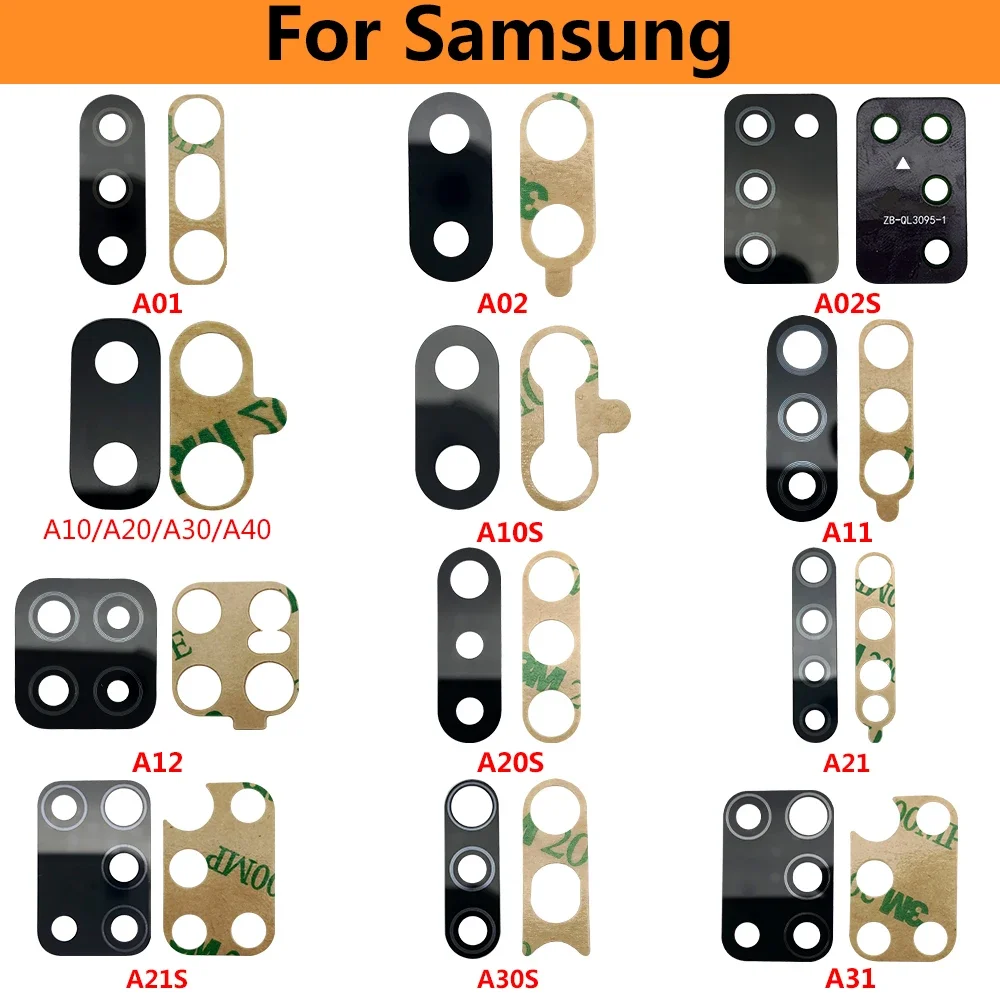 NEW Back Rear Camera Glass Lens with Ahesive for Samsung M51 A10S A20S A12 A10 A30S A40 A50S A70 A31 A41 A51 A71 M21 M31S