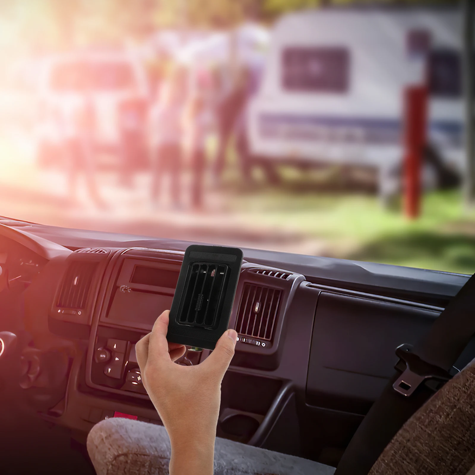 

Car Air Vent Cover Universal For Rv Truck Excavator Trailer Durable Dashboard Ac Outlet Stylish Interior Ventilation Grille