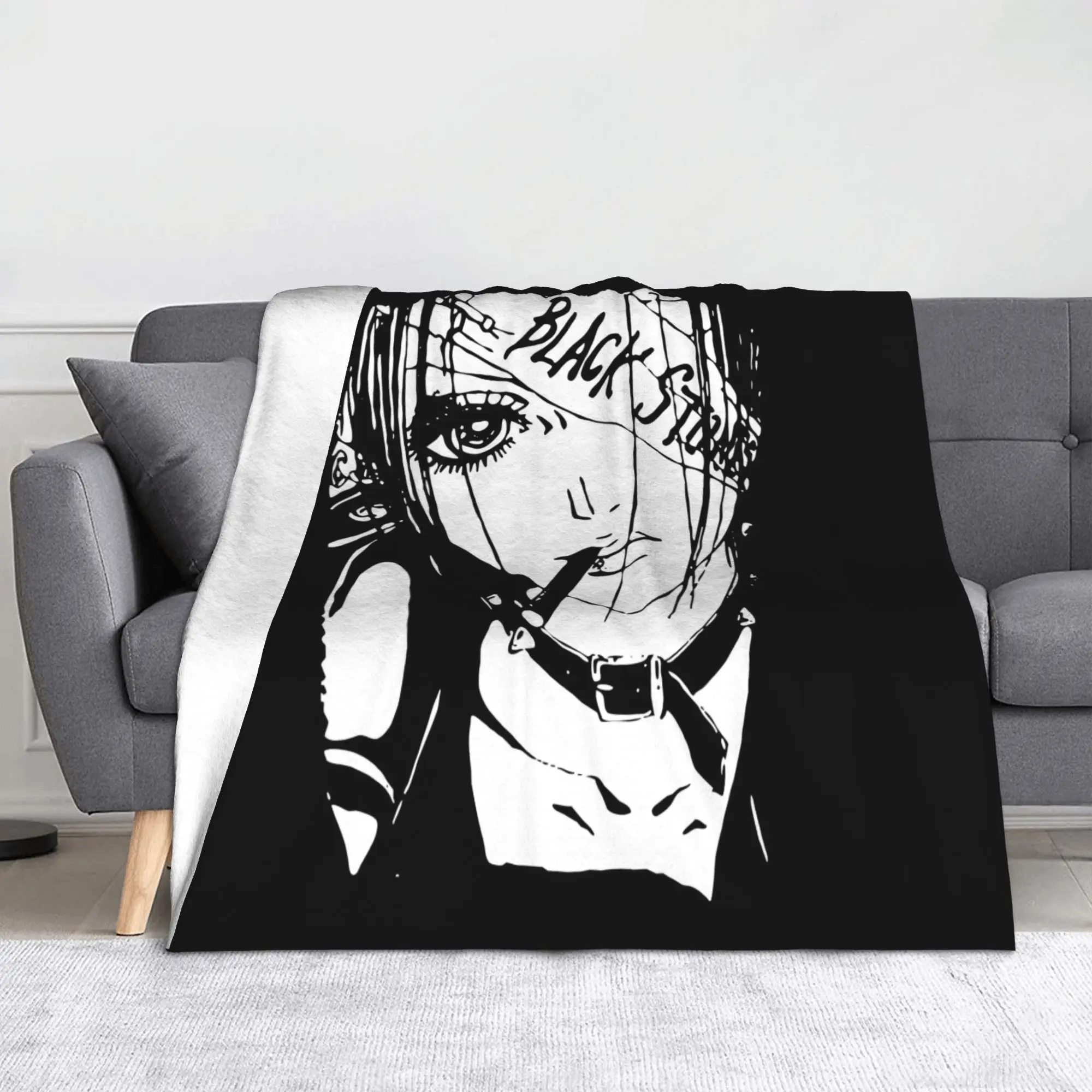 

Harajuku Nana Osaki Blankets Fleece Japanese Classic Anime Super Warm Throw Blanket for Bedroom Sofa Bed Rug