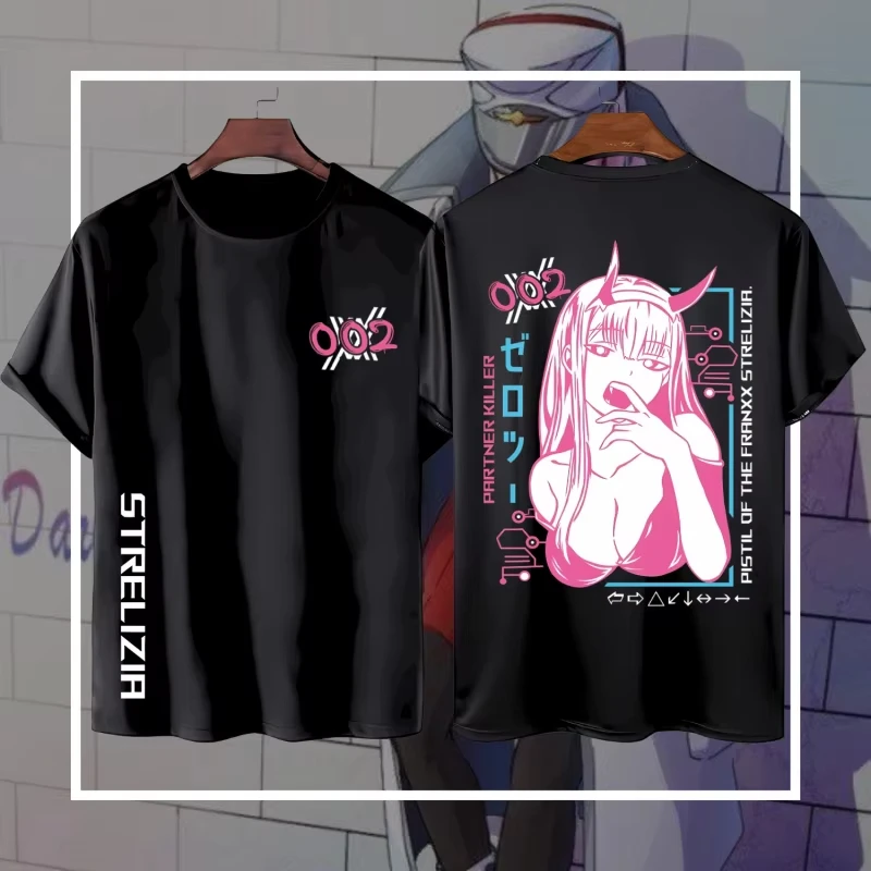 

Футболка аниме ZERO TWO Katun Premium 24s - футболка Distro Darling In The Franxx Oversize Dewasa Anime Girls Cute Style