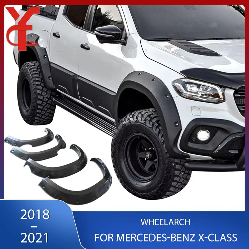 Modified Mudguards Wheel Arch fender flare For Mercedes-benz X-class 2018 2019 2020 2021 Single Double Tank Cover Car Styling