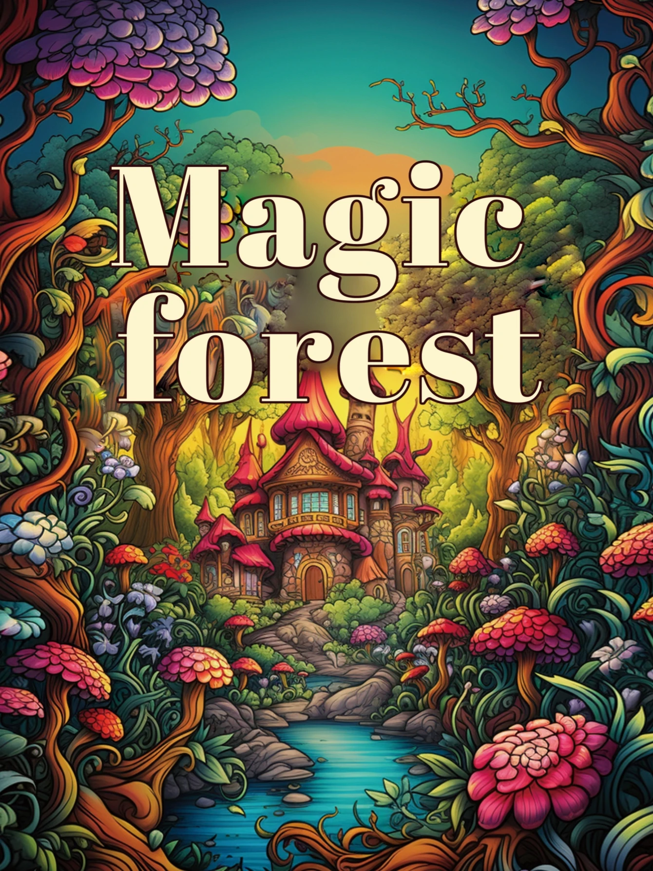1Pc Magic Forest Art Coloring Book Original Upgraded Paper Thickened 22 Pages Coloring Books Gift For Holiday Birthday