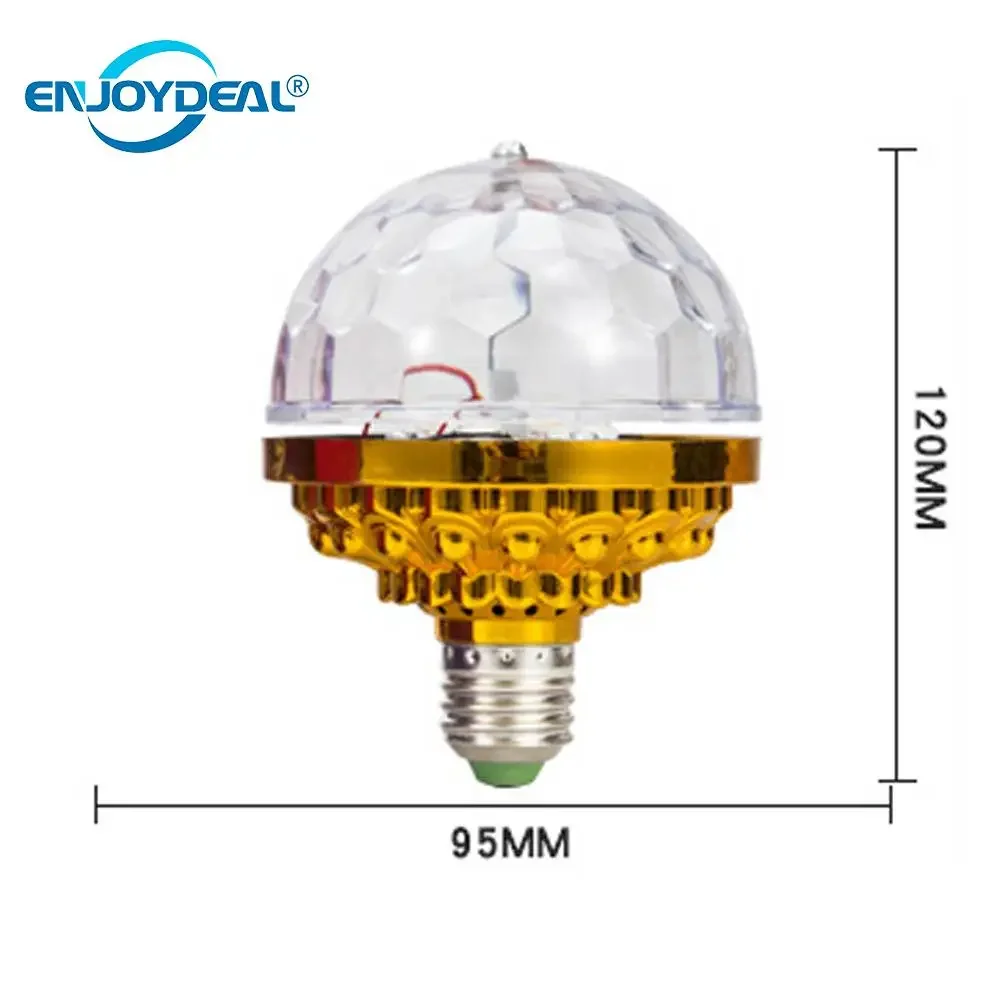 色とりどりのステージ回転電球e27,色が変わるLEDライト,クリスマスパーティー用ステージライト,誕生日パーティー,ゴールド/ホワイト