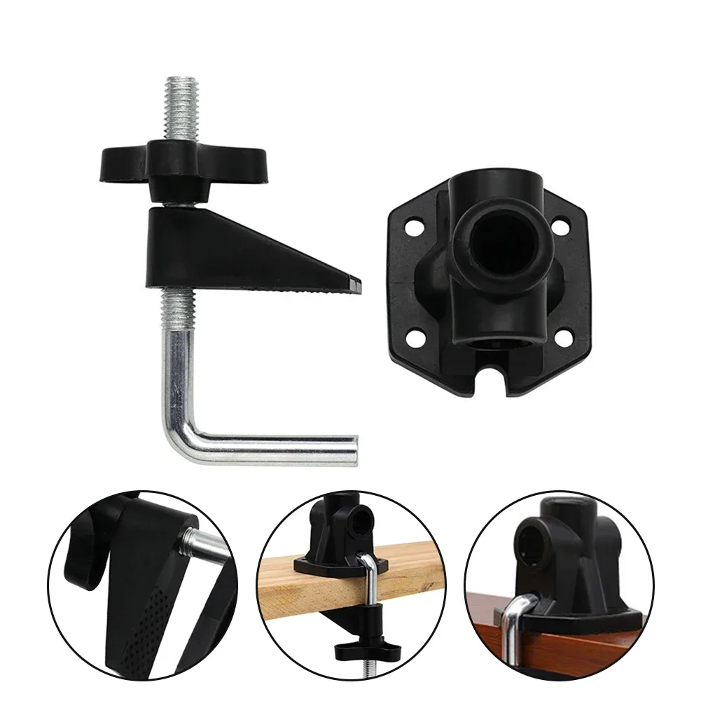 

Versatile ABS Desk Clamp Mount Adjustable Bracket Sturdy 45mm Grip Lamps Microphones Audio Accessories For Workspaces Studios