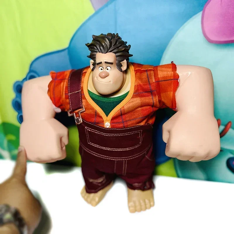 Disney Cute Wreck-It Ralph Talking Action Figure Desktop Model Ornaments Fist Pounding Joint Movable Doll Children Birthday Toys