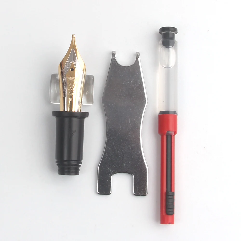 Smooth WingSung 630 Replacement Grip Section Arge No. 8 Iridium Silver Gold Nib EF F M B for Yongsheng 630 Fountain Pen