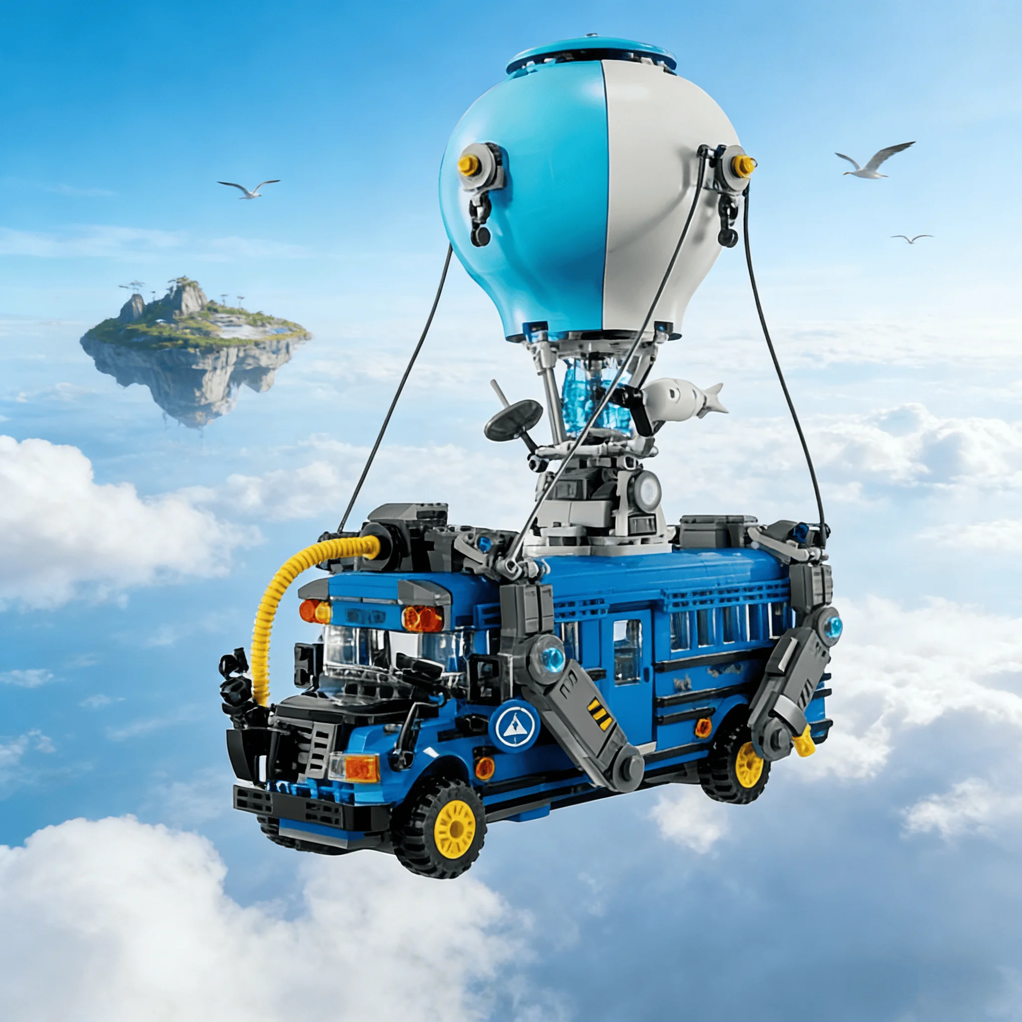 

2026 moc Battle Model Bus Christmas Birthday Party Festival Gift 954Pcs Brick Educational Toy Christmas birthday gift