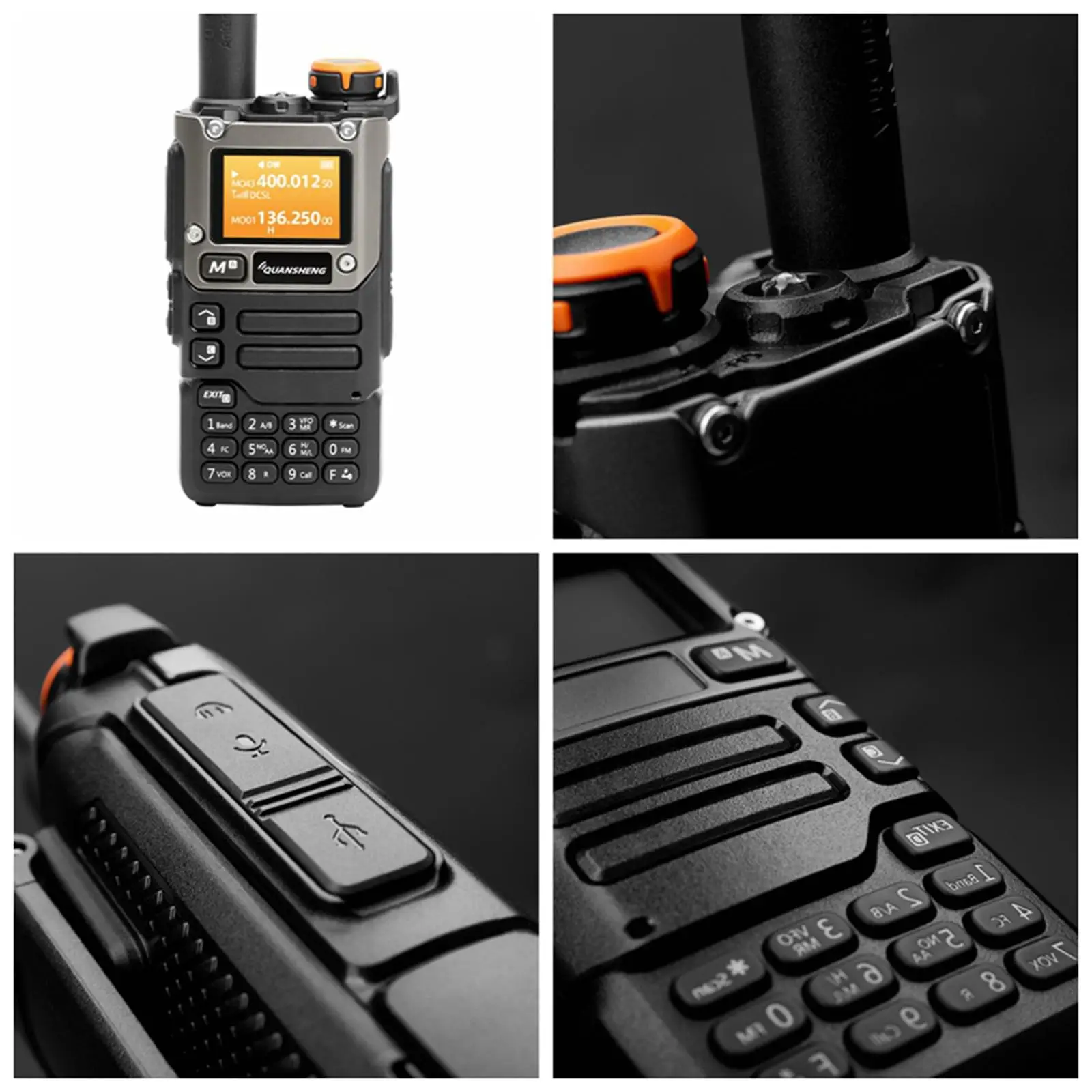 quansheng-k58-vhf-uhf-two-way-radios-walkie-talkie-1600mah-10-channels-dual-band-ham-long-range-with-usb-charger-cable-type-c