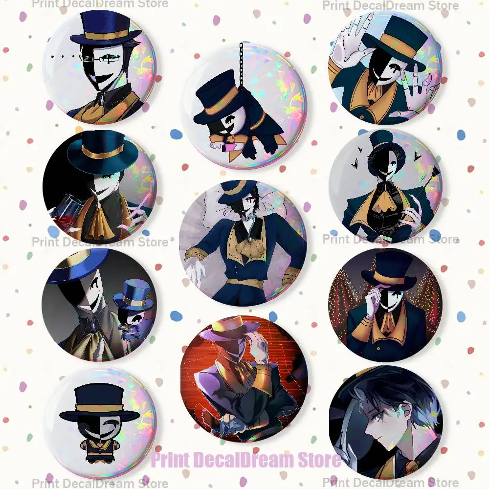 Ticket Taker F-Freak Circus 22mm,32mm,42mm,58mm,75mm Round Badge Brooch for Various Clothing Backpacks Jewelry Accessories Gift