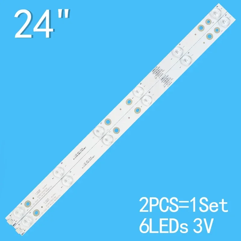 LED strip GC236D06 ZC14F-03 for 24 inch TV 24M1 GC236D06 ZC14F 03 for 24M1 TV 6LED 3V 2pcs/set TV LED GC236D06-ZC14F-03