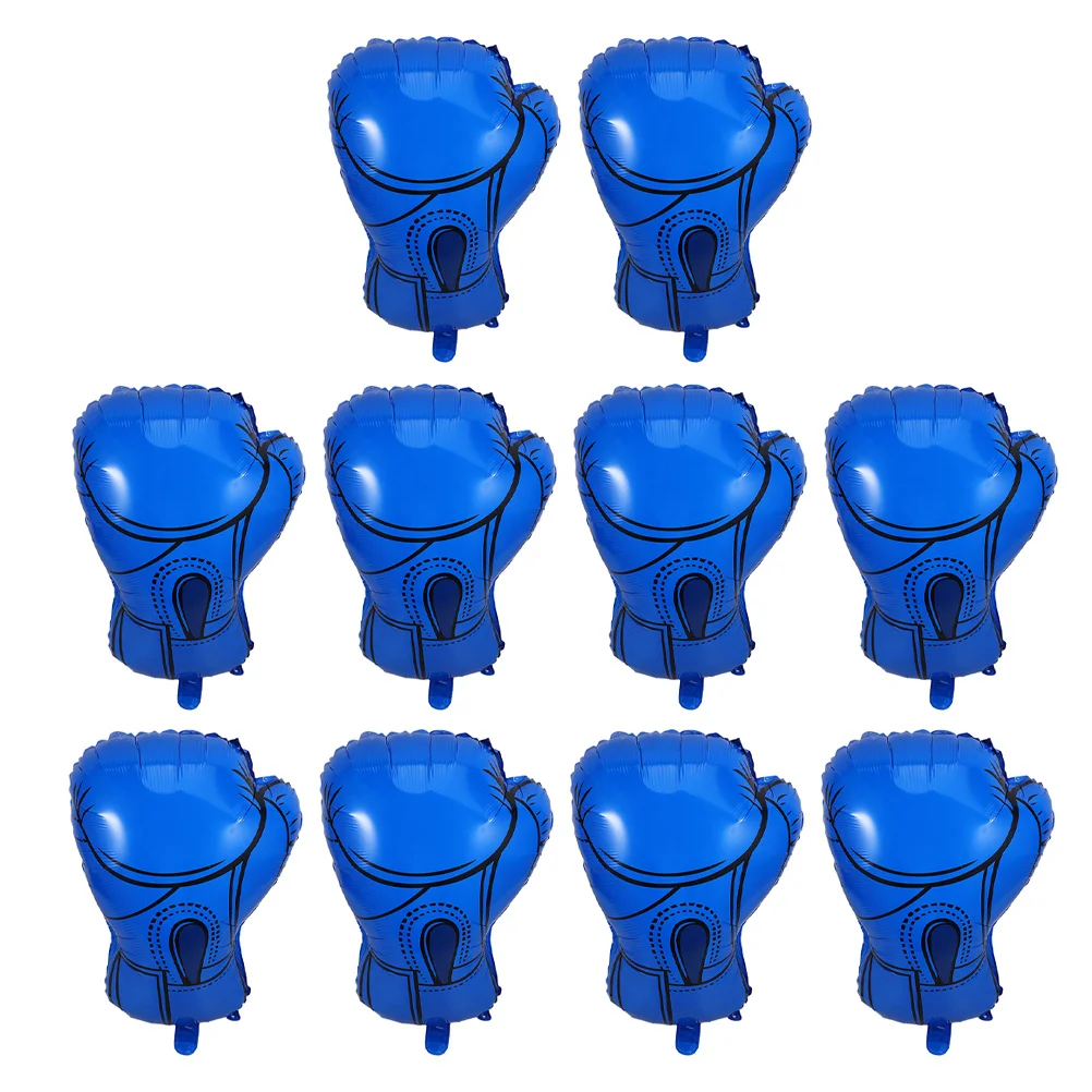 

10Pcs Boxing Gloves Balloons Aluminum Foil Sport Theme Decor for Birthday Party Wrestling Events Men Celebration