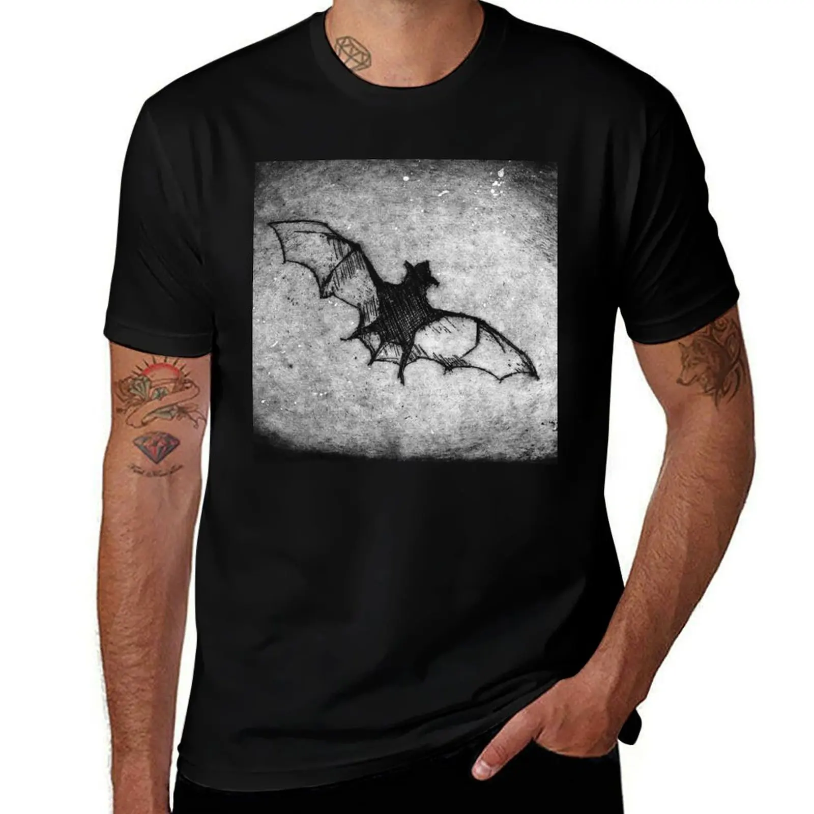 

how delightful a bat. T-Shirt t shirt man plain t shirts for man cotton funny T-Shirt