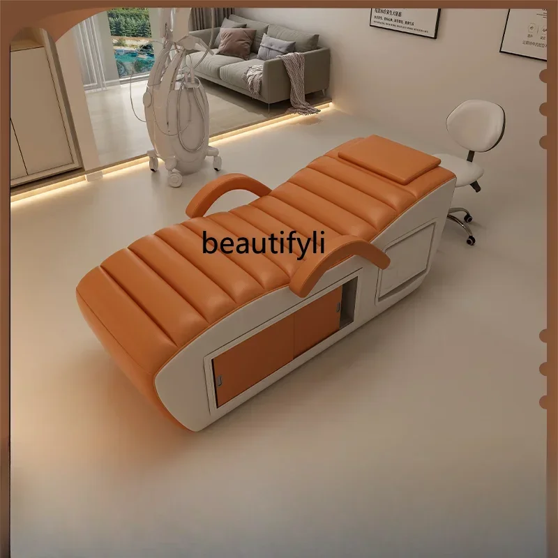 Multifunctional Face Washing Bed Facial Bed for Beauty Use Ear Cleaning Bed Solid Wood Massage Couch Nail Beauty Eyelash