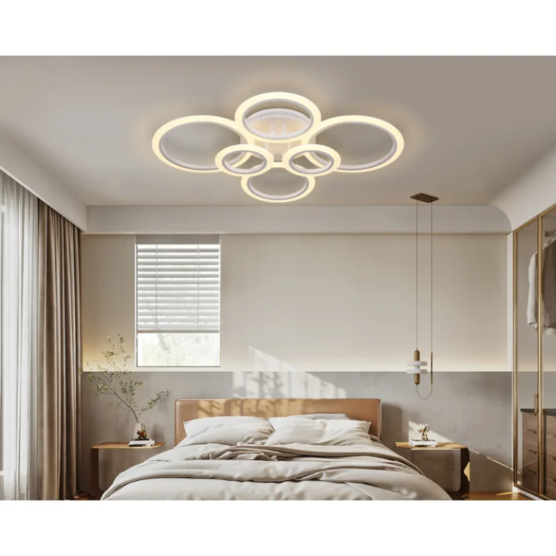 

Led ceiling lamp luxury creative modern chandelier for living room lighting 3-color dimmable intelligent lamps