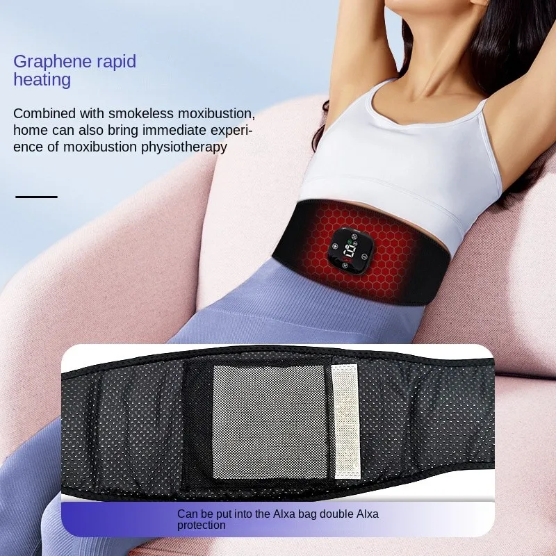 Vibration hot compress belt electric heating belt aunt's divine tool massage warming belt vibration heating