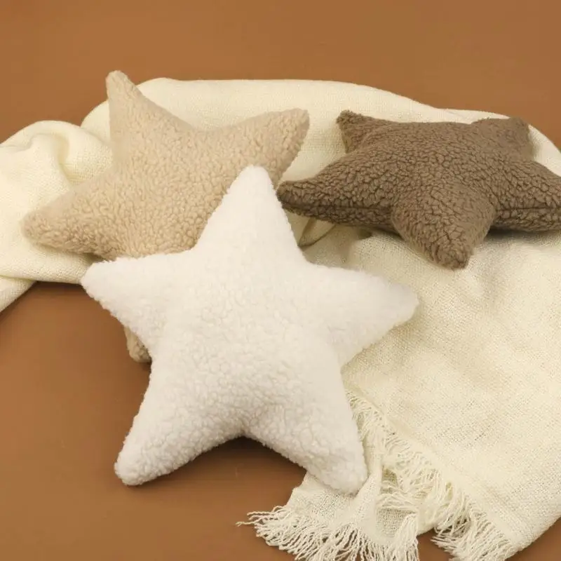 Cojín para posar para bebé, almohada para posar con estrella para recién nacidos, Adorable peluche para bebés