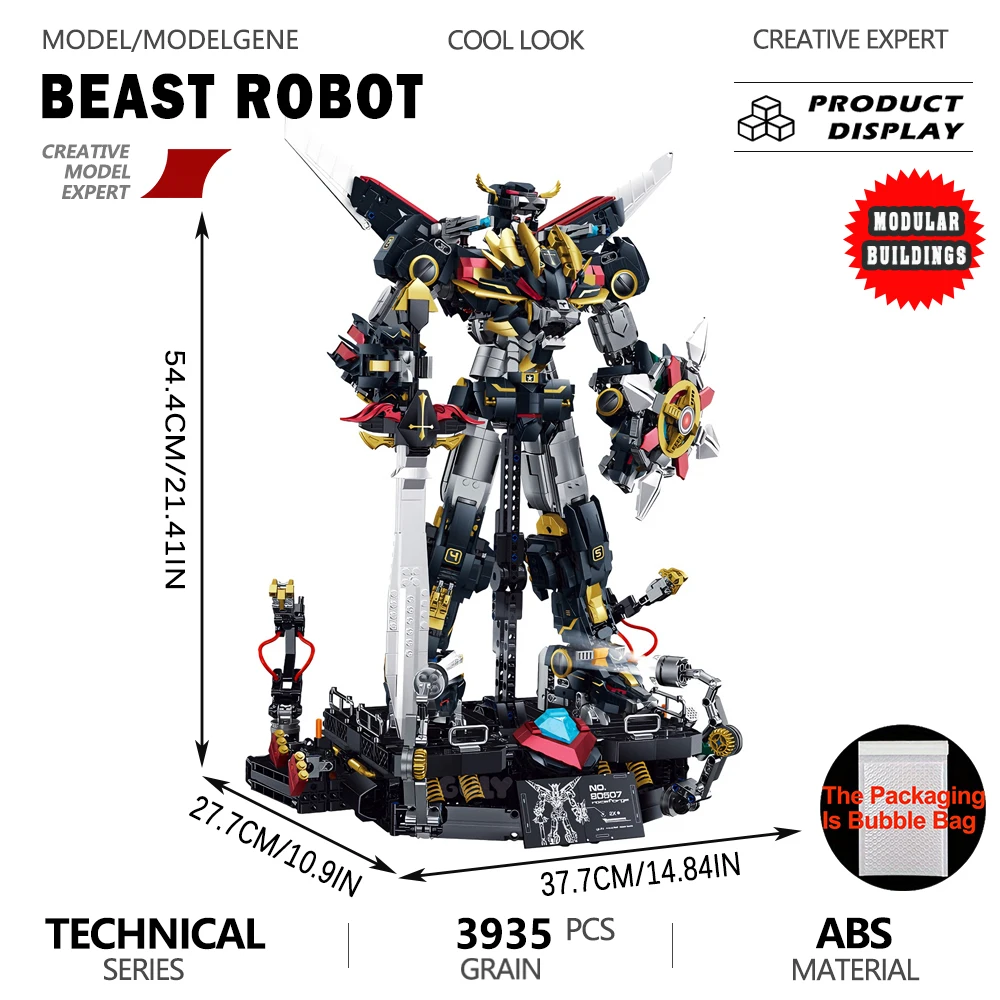 

Lion God King Model Building Blocks Bricks Premium for Personal Collection Exhibition Display and Interior Decoration Toy Gift
