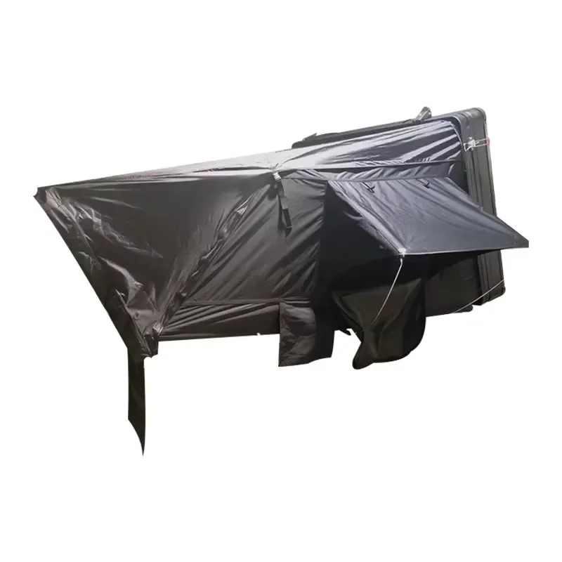 4 Person Waterproof Hard Shell Aluminum Roof Top Tent for Offroad SUV 4x4 Four-Season 280G Canvas Camping - view 5