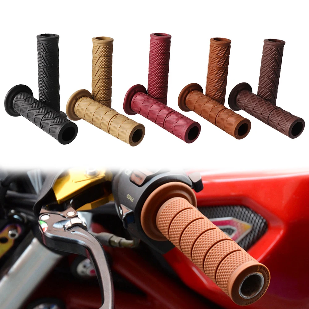 7/8 Inch Motorcycle Grip Bicycle Handlebar Cover Rubber Handlebar Protective Cover Anti-slip Bicycle Protective Gear Bicycle