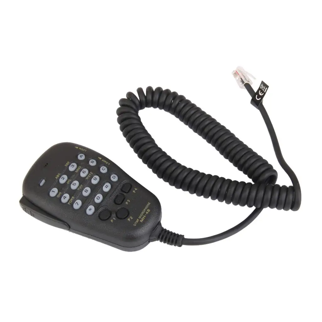 Wired MH-48A6J Speaker Microphone with Soft Keys and Backlit Display for Yaesu FT-8900 Two-way Radio Communication Device