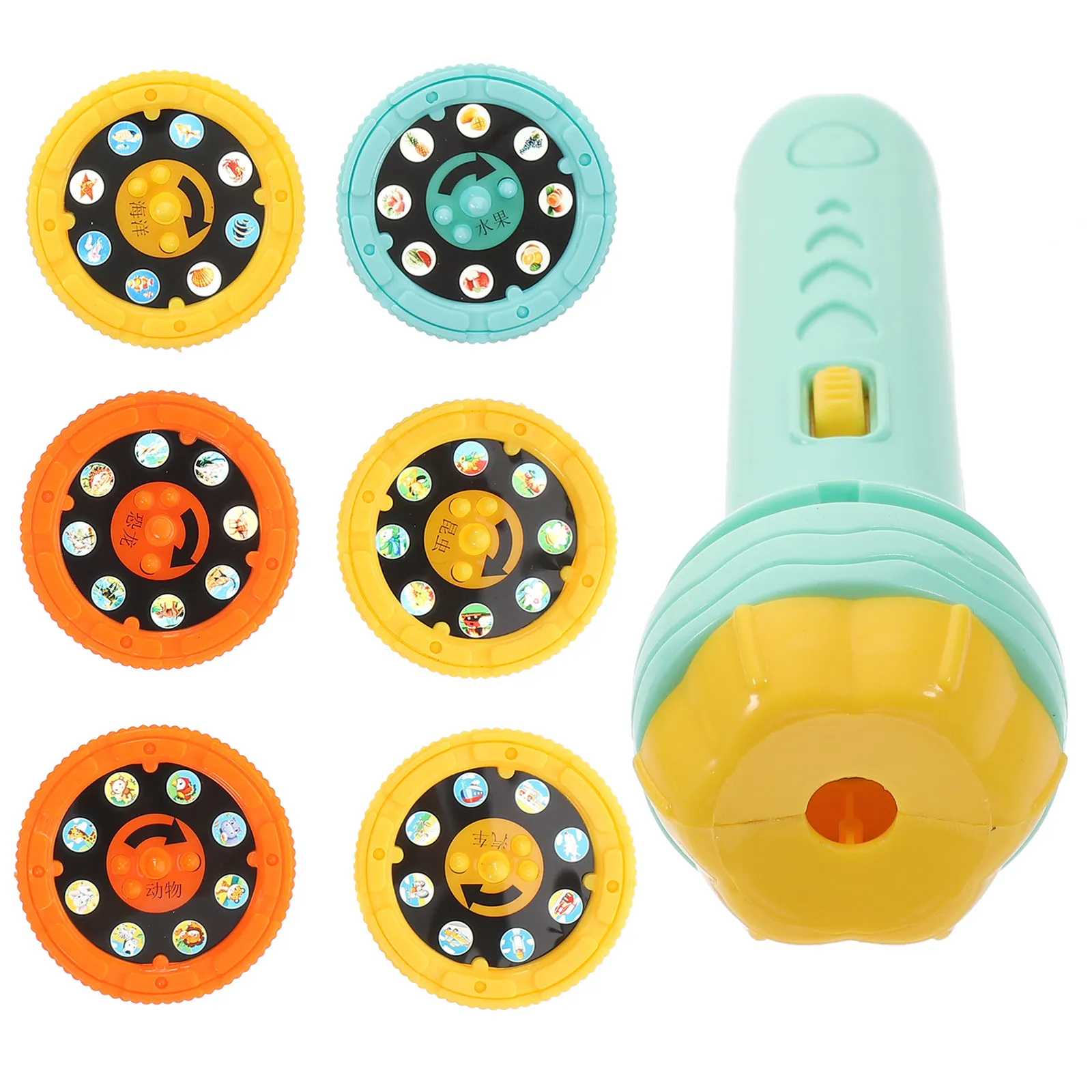

1Set Projection Flashlight Projector Torch Lamp Random Sleeping Educational Bedtime Fun Light Projection Toy