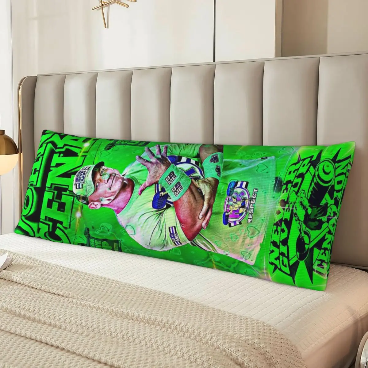 

John Cena The Champ Is Here Wrestler Sports Rectangle Pillowcase Cushion Cover Polyester Decorative Bedroom Home Throw Pillow