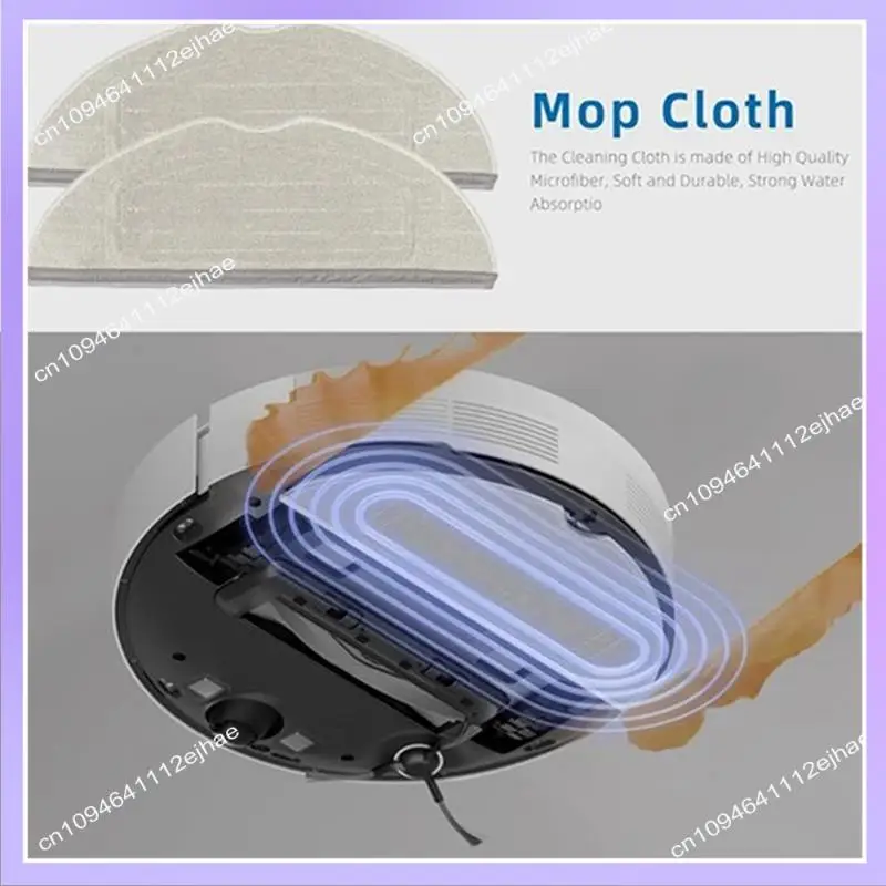 Juego de almohadillas de paño de mopa N83R para Dreame Mova S10/Trouver S10/Mova S10 Plus/Trouver S10 Plus, Kit de accesorios para aspiradoras, 8 Uds.
