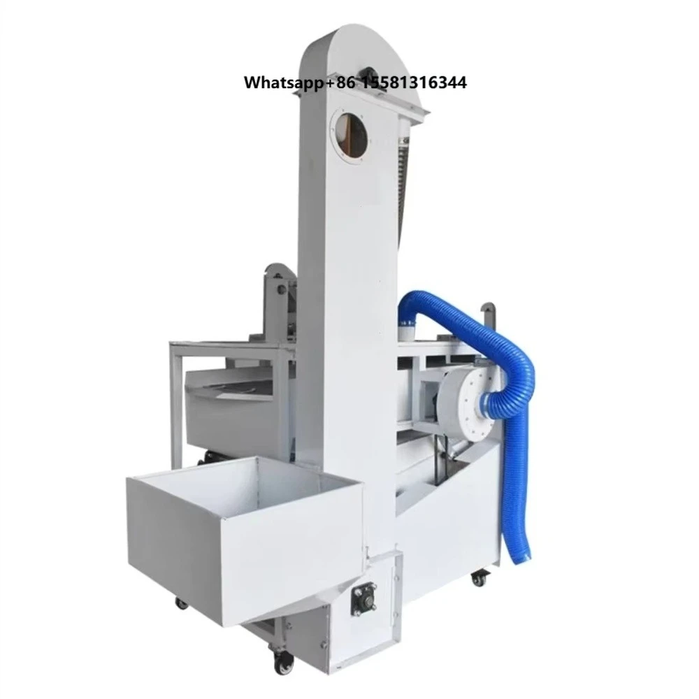2200w Wheat Corn Rice Pepper Seed Vibrating Screen Sorting Cleaner Gravity Screening Classifying Machine