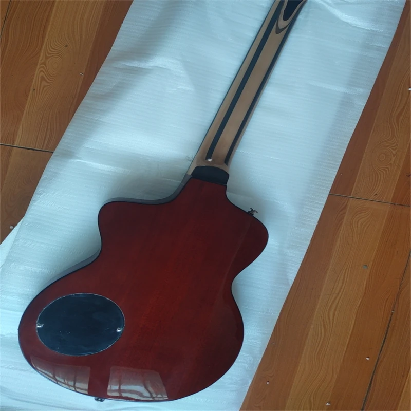 Nuovo modello Rick Turner 1-c-lb Lindsey pettorina marrone bordeaux chitarra elettrica Semi cava