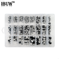 1uF~1000uF 6.3V-50V 400PCS 24Value SMD Aluminum Electrolytic Capacitors Assortment Kit + Box