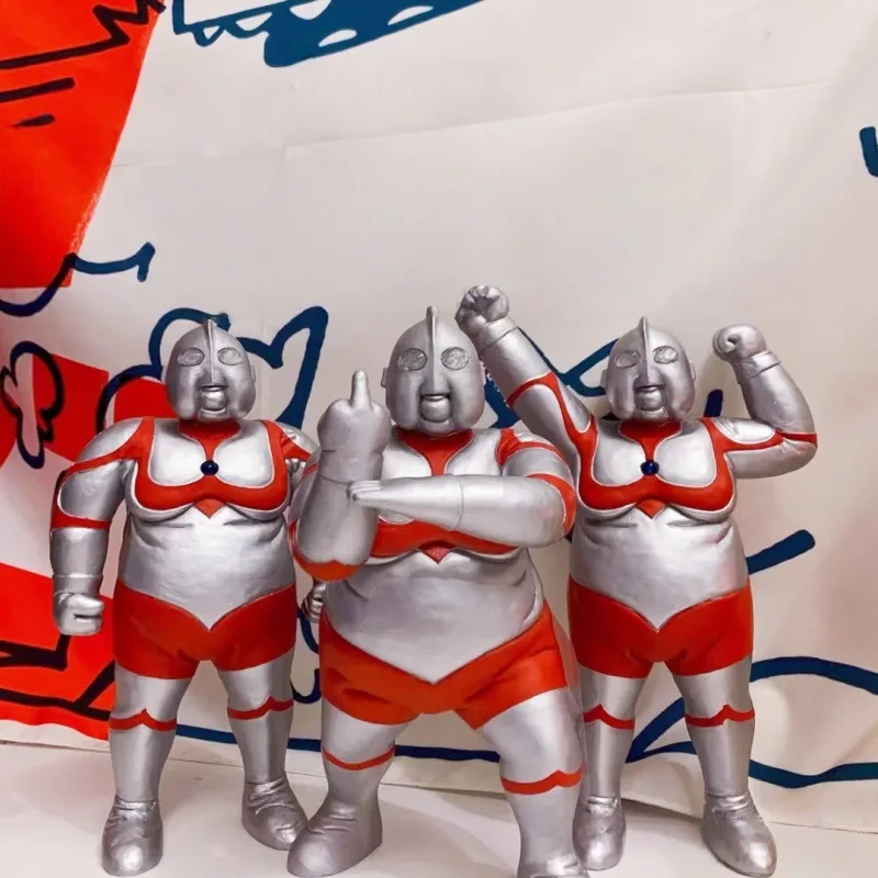 18Cm Gk Obesitas Ultraman Anime Ultraman Kawaii Pvc Model Boneka Mainan Lucu Cosplay Dekorasi Hadiah Ulang Tahun Anak-anak Koleksi Mainan