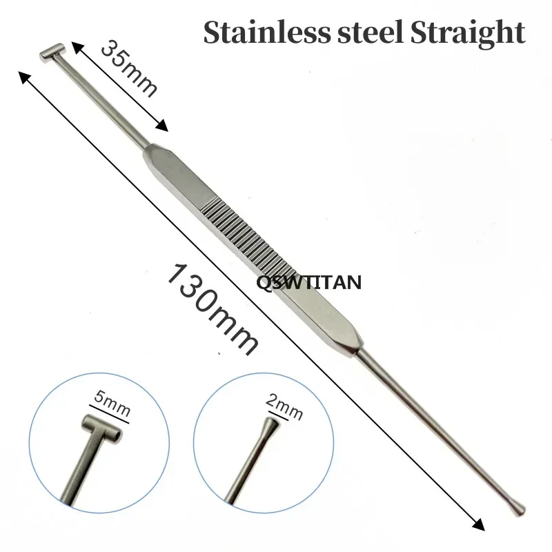 Stainless steel /Titanium Double-ended Scleral Depressor with pocket clip ophthalmic surgical instruments