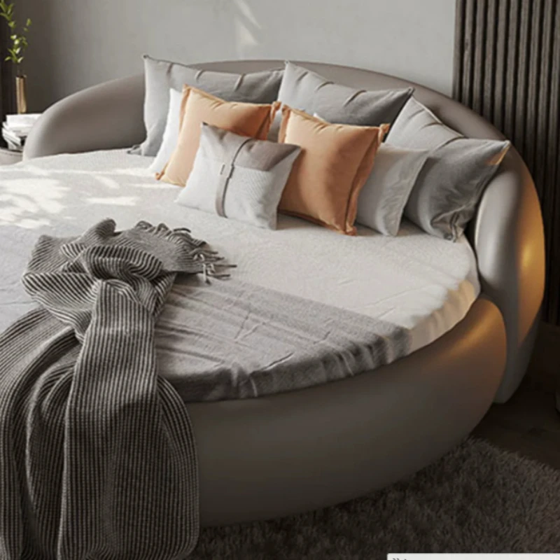 Floating Bunk Adults Bedroom Beds Lit Round Luxury Queen Luxury Metal Frame Bedroom Beds Full Size 180x200 Hotel Furniture