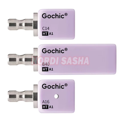 Imagen 2 del producto Bloques dentales de disilicato de litio A16, 4 Uds., con orificio, cubos de cerámica de vidrio LT/HT para laboratorio Dental CAD CAM Sirona Cerec, sistema de fresado
