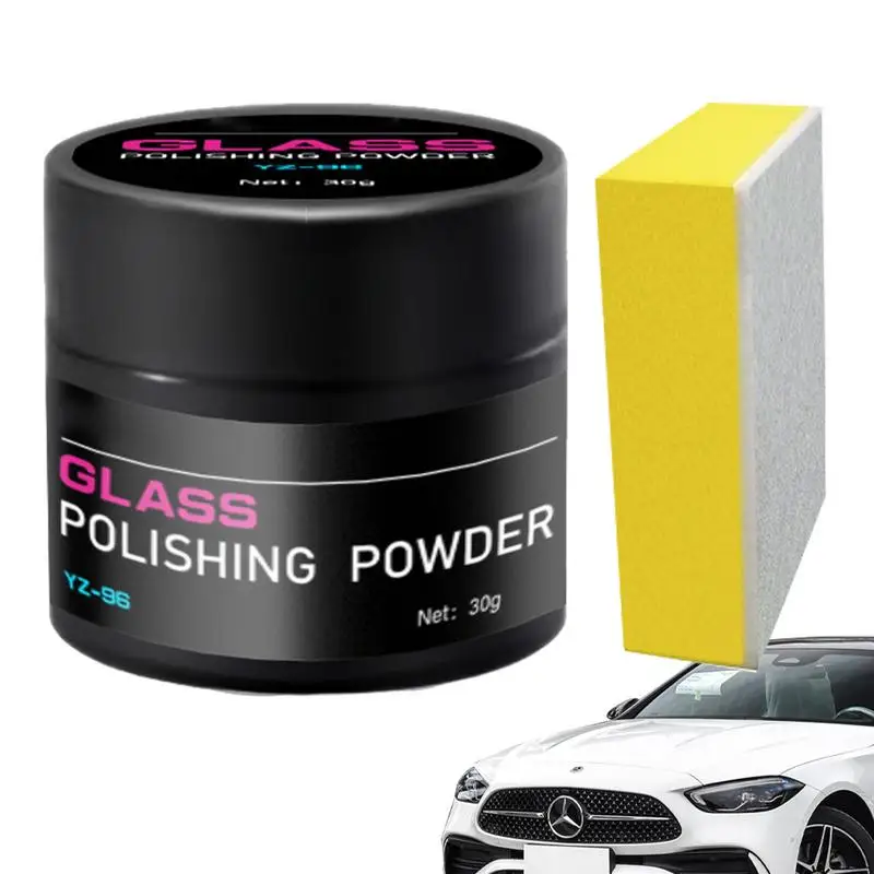 30g Glass Polishing Cerium Oxide Powder Car Window Polish Mirrors Powder Powder Glass Remove Composite Rare Repair Tool