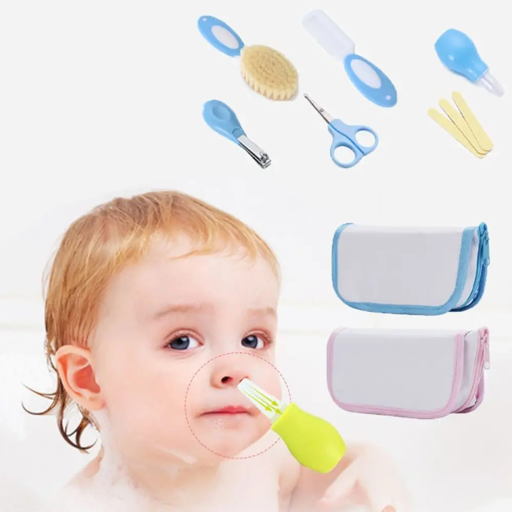 

Portable Head Comb Baby Care Kit Nail Clipper Brush Nursery Care Set Tool Package Sharpener Newborn Cleaning Supplies Baby