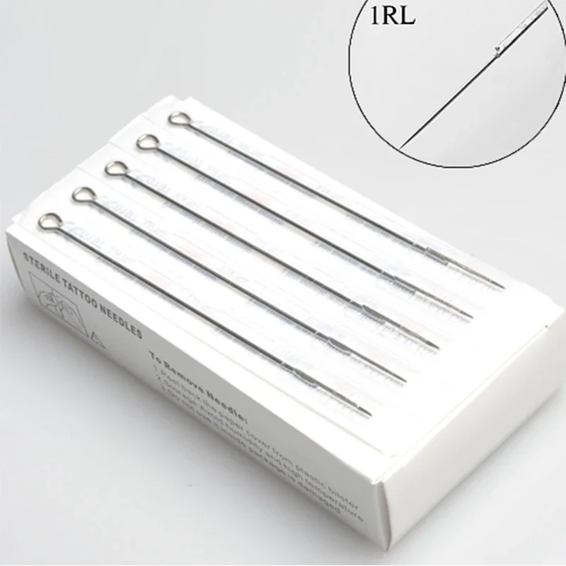 

Caixa de 50 PCS 1RL Rodada Liner Premade Esterilizado Tatuagem Agulhas Abastecimento P-1RL * 50