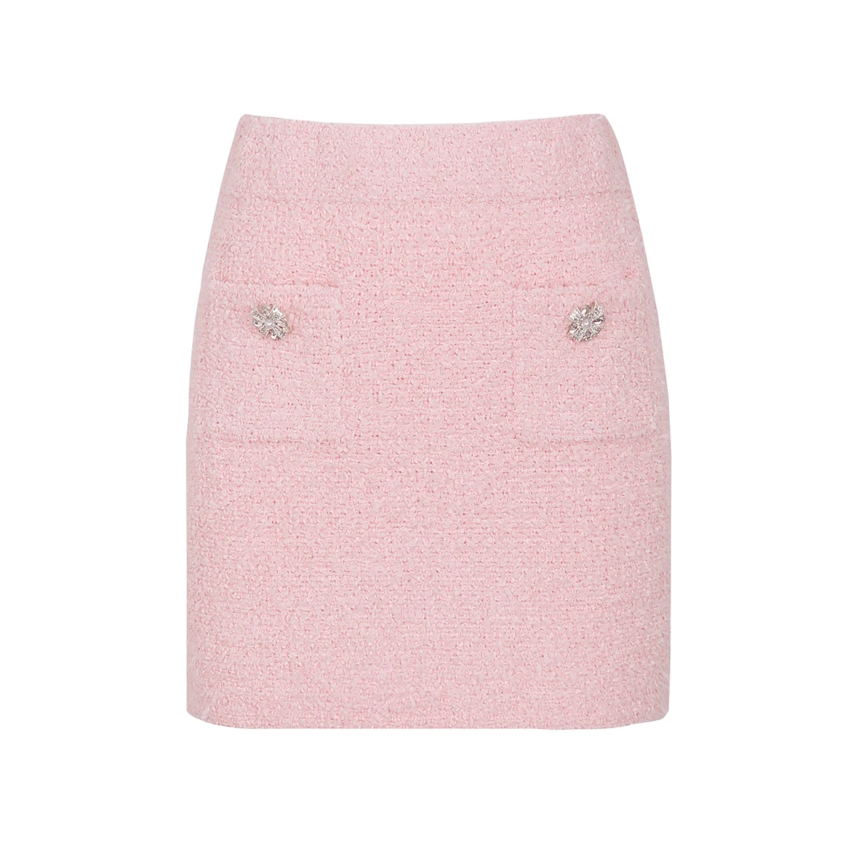 

2616 Новая модная женская вязаная юбка с декоративными элементами, весенне-осенняя короткая юбка А-силуэта, облегающая бедра, высокое качество