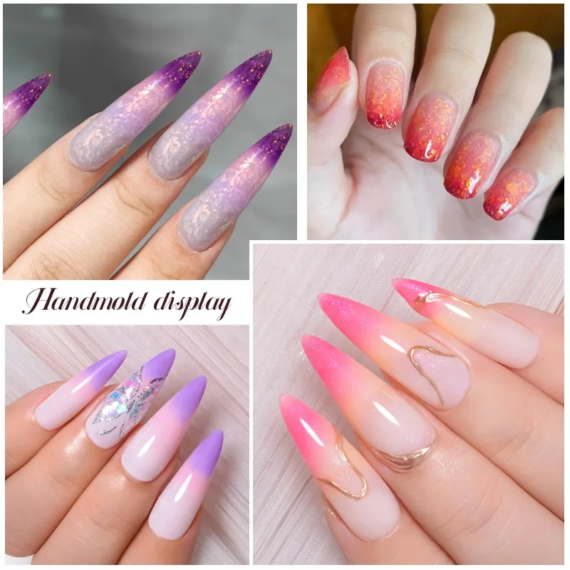 12개입 열변색 젤 네일 폴리쉬 세트 3중 온도변화 UV 젤 세미 퍼머넌트 쏙 오프 바니쉬 네일아트 네일 용품