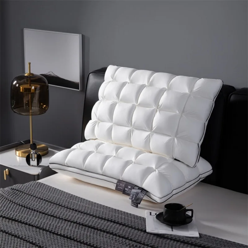 5 Star Hotel Luxury 3D Bread Pillows for Sleeping Body Neck Protection Bed Pillows Soft Comfort Lyocell Fiber Pillowcases
