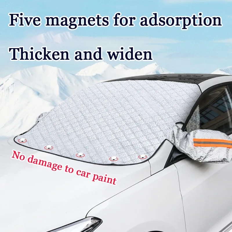 

Car General Snow Cover Front Windshield Cover Windshield Anti-Frost And Anti-Snow Cover Thickened Winter Snow Gear Snow Cloth