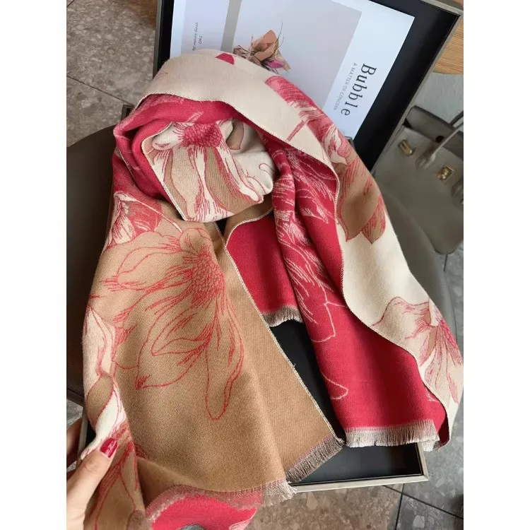 Echarpe-d'hiver-pour-femme-chaleur-motif-de-plume-de-prune-en-fleurs-laine-cadeau-pour-maman-couple-jeunes-tendance-rectangle-motif-vegetal